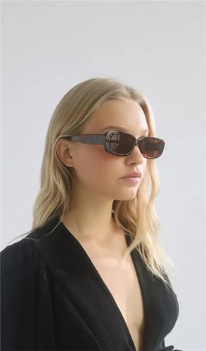 ADE WU Rectangle Sunglasses for Women Men