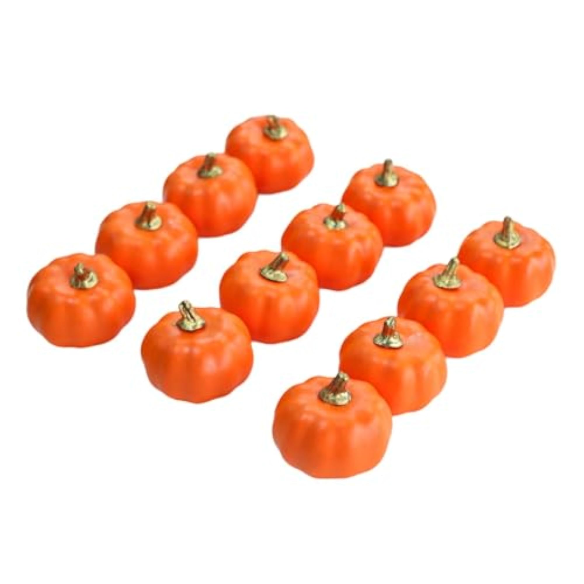 12Pcs Pumpkins Fall Harvest Decorative Pumpkins Set