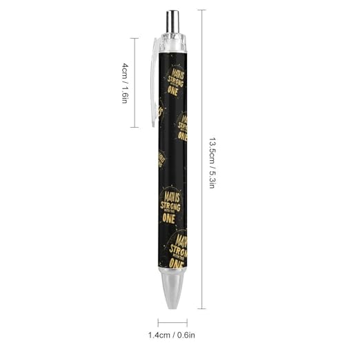 Bolígrafo retráctil negro de punta fina de 0.5 mm que no se mancha 2