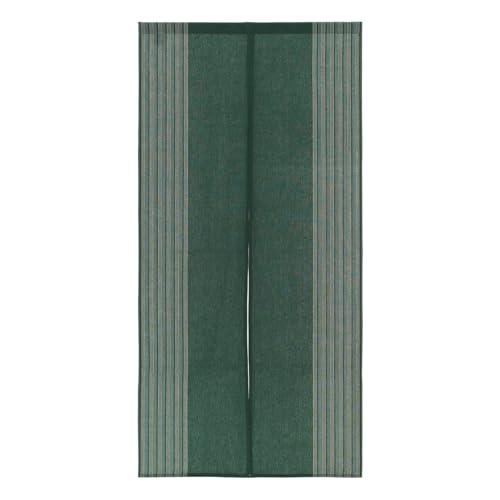 Japanese Noren Doorway Curtain Cotton Blend Two-Panel Split Hand-Washable Easy Installation with Tension Rod Room Divider for Home or Office (Matcha Green)