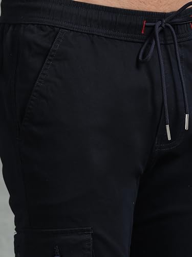 Image of Miraan Men's Regular Fit Mid Rise Cargo Pant