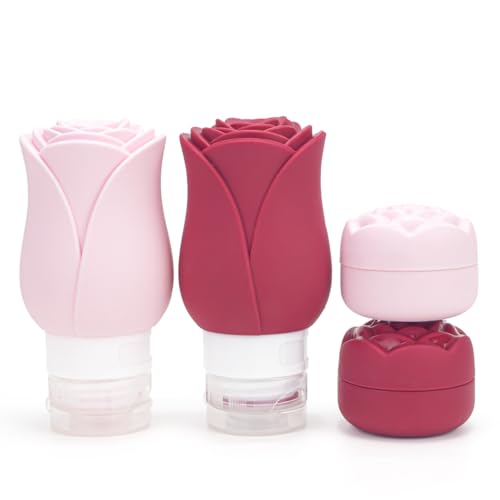 Travel Toiletry Containers Set (4-Pack TSA Approved)