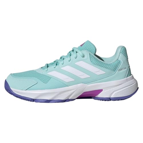 Image of adidas Womens Courtjam Control 3 Tennis Sneakers Shoes - White