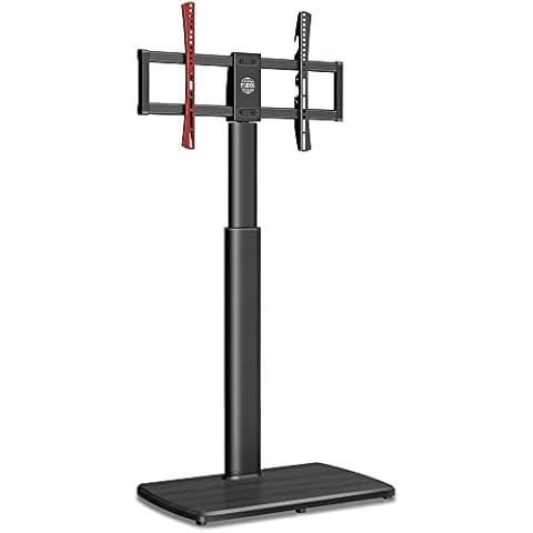FITUEYES Tall TV Stand with Swivel and Height Adjustment Cover