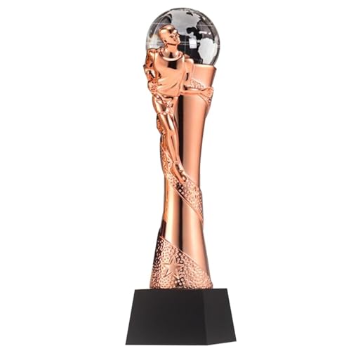 PEBFHSQW Trofeo para Carreras: Premio para El 1.º, 2.º Y 3.º Puesto. Premio Honorífico para Eventos Deportivos. Base Conmemorativa Personalizable(Copper)