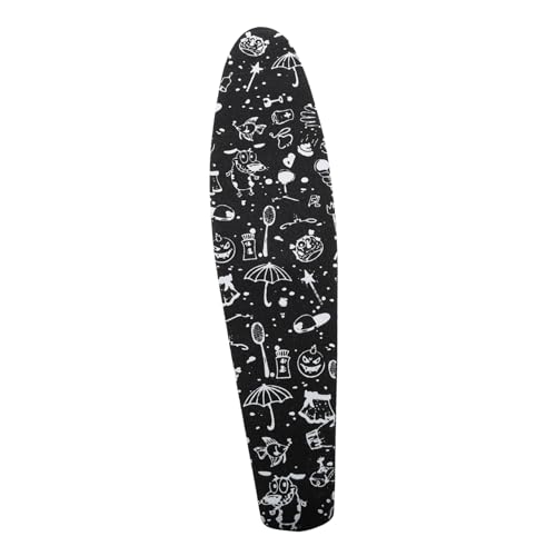 KOMBIUDA 1 Hoja papel de lija para monopatín cinta de agarre para monopatines monopatín eléctrico tableros pegatinas skate Skateboard adhesivo pegatinas impermeables para monopatín Corundo