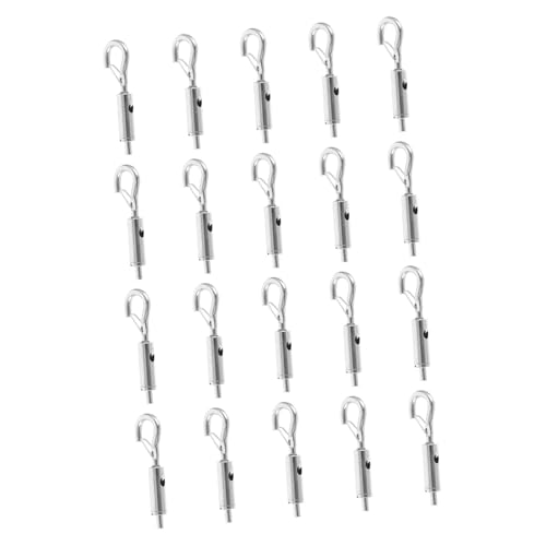 20 piezas de tensor para cable de acero con colgador de cuerda para instalación fácil, accesorios versátiles para suspensión en el hogar y fábrica miniatura 1