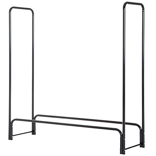 HOMCOM Porta Legna Legnaia in Ferro da Camino