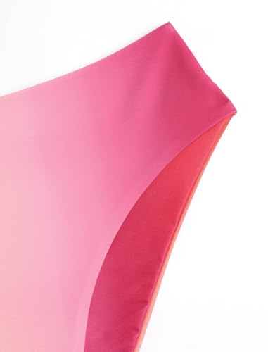 Image of ZAFUL Women's High Cut Bandeau Bikini Set Strapless Solid Color 2 Pieces Bathing Suit Swimsuit