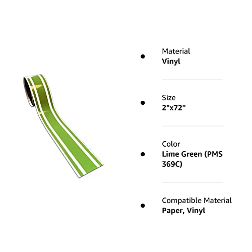 A1A Sales 2"X72" Vinyl Racing Stripes Decal Car Boat Trailer Sticker Pinstripes Tape (Lime Green (Pms 369C)) #TOP1