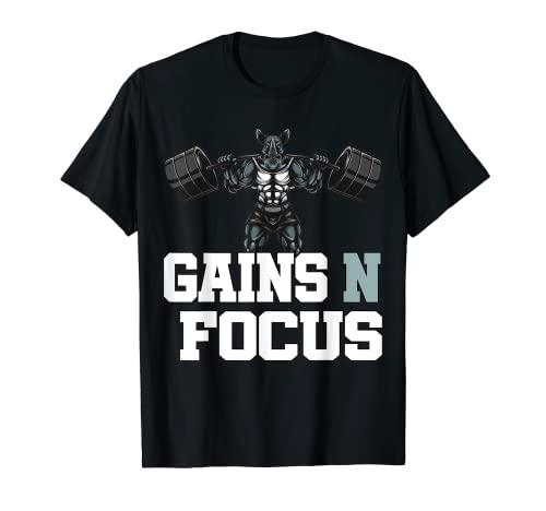 Sport & Training I Train & Running I Rhino Gains & Focus Camiseta