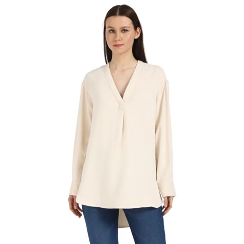 Blouse col en V Calvin Klein style relaxed pour vos journées de bureau