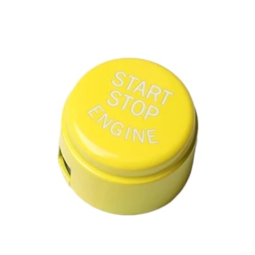 Couvercle bouton démarrage BMW F30 F20 F10 en jaune pour remplacer le cache moteur d'origine
