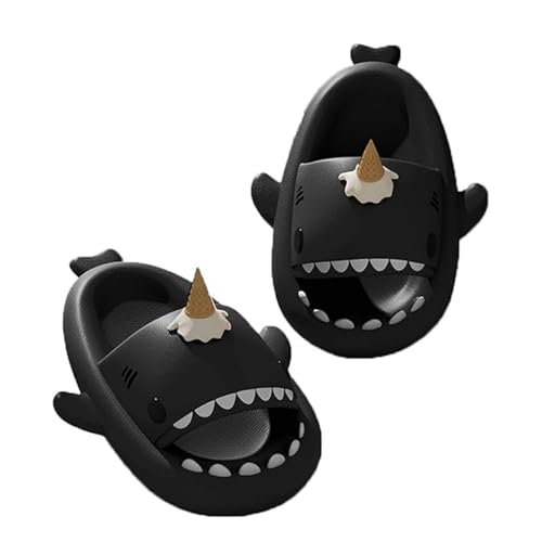 Original Shark Slides, Novelty Cloud Shark Slippers, Anti-Slip House Slippers Beach Shoes, Casual Shark Sandals