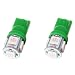 cciyu 194 Extremely Bright LED Bulbs T10 5-5050-SMD Light Lamp License Plate Light Lamp Wedge T10 168 2825 W5W Green Pack of 2