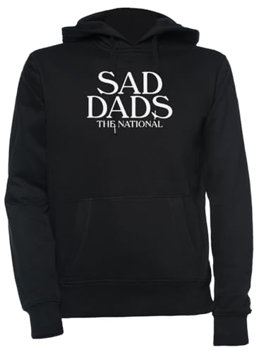 Luxogo Sad Dads The National Unisex Nero Felpa con Cappuccio Uomo Donna Unisex Black Jumper Men's Women's