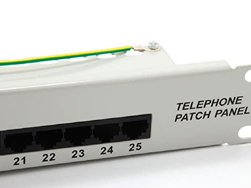 Panel de conexión Cat3 para solucionar el desorden de cables RDSI en rack 19 3