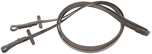 Rênes pour cheval en cuir Harry's Horse doublées caoutchouc et finitions soignées