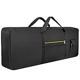 Teclado de 76 teclas bolsa es lo suficientemente grande como para mantener su teclado favorito, y hay dos bolsillos exteriores a los libros de la tienda, cables, bolígrafos, pedales, etc.
