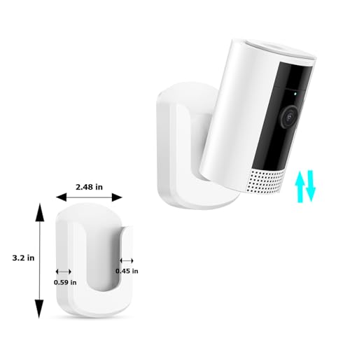 No Drill Ring Indoor Cam Adhesive Wall Mount Bracket - No Screws Needed, Easy Install - Compatible with Ring Cameras(1st Gen and 2nd Gen) for Home Surveillance (3 Pack) - Thumbnail 6