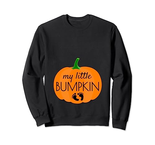 Annuncio di gravidanza di Halloween My Little Bumpkin Pumpkin Felpa