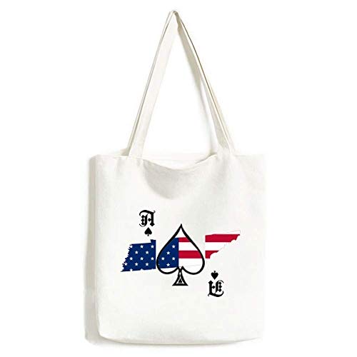 Sac à main lavable Tennessee grand format carte USA facile à nettoyer