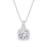 halskette mit zirkonia rahmen ♥ Material: 925 Sterling Silber; Steine:AAAAA Zirkonia