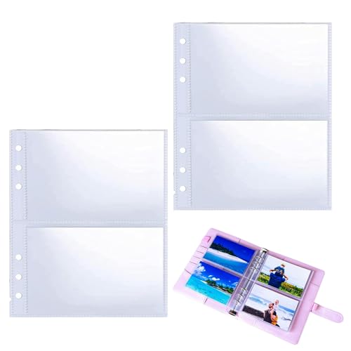 Carpeta para tarjetas fotográficas de alta resistencia con fundas transparentes premium