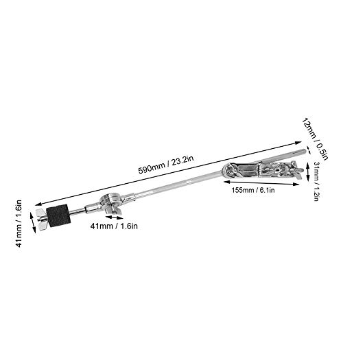 Abrazadera extensible para batería, soporte metálico ajustable para platillos y accesorios de batería miniatura 7