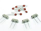 4 Stk. Quarz 25 Mhz + 8 Stk. Keramik Kondensator 22pF / 4 pcs. Quartz 25 MHz + 8 pcs. Ceramic Capacitor 22pF