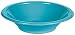 Creative Converting 28103951 20 Count Touch of Color Plastic Bowl, 12 oz, Bermuda Blue