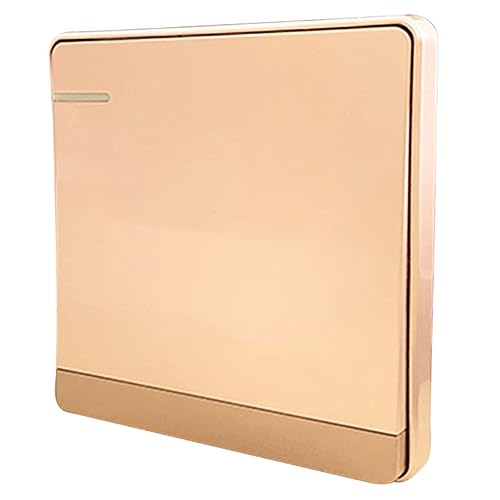 VILLCASE Botón De Salida 86 Tipo Dorado Para Sistema De Control De Acceso Puertas, Reinicio Automático, Material Pc Resistente, Diseño Oculto, Placa De Pared Para Timbre, Uso Interior, Unidad Única