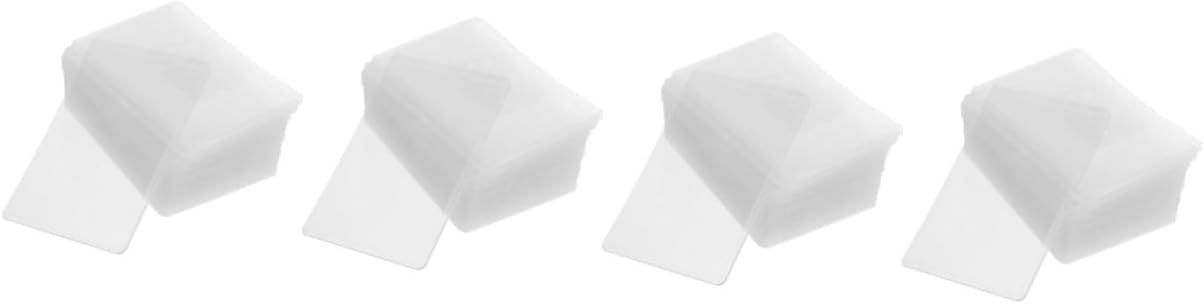 Lurrose 120pcs Protective Photo Card Sleeves Double-Sided Cardholders for Game Cards Photos and Postcards Reusable Covers for Safe Storage and Organization