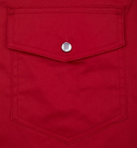 PEARL SNAP Men's Embroidered Western Cowboy Peael Snap Long Sleeve Dress Two Pockets Shirts 6