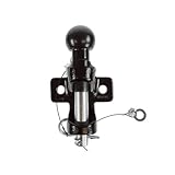 HAFIX Anhängerkupplung Ø 50mm Kugelkopf. Anhängerkupplungskugel Zugmaul für LKW PKW Quad Traktor UVM. Doppelkupplung bis zu 3,5T Kombikupplung Kupplungskopf in Schwarz.