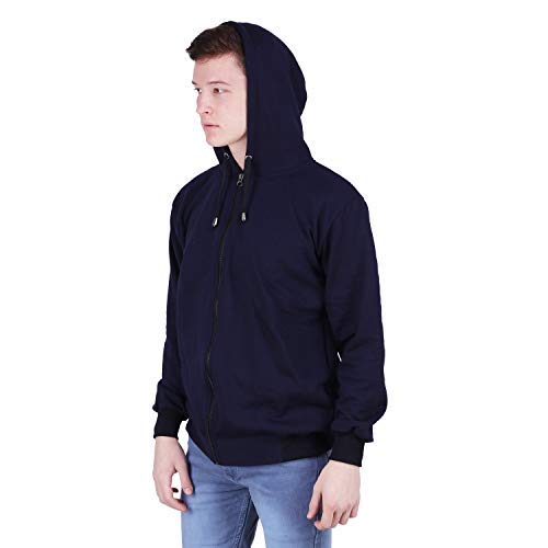 Image of Men's Cotton Hooded Neck Hoodie