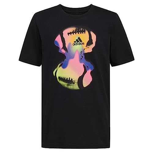 adidas Boys' Short Sleeve Cotton Camo Bos Logo T-Shirt