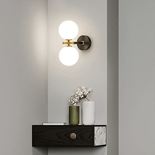 Aplique de pared Magic Bean de latón negro con 2 luces G9 4