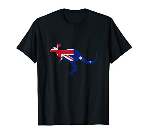 Kangaroo Australian Flag - Australia Pride Australian Gift T-Shirt