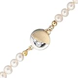  Girahlutions - Kettenschließe Schließe 333 Gold Gelbgold bicolor mattiert 2 Zirkonia