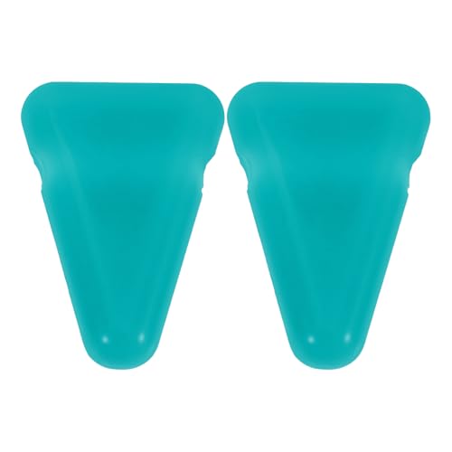 BIUDECO 2 soportes de silicona para diapasón, de base para músicos y profesionales, con sonido curativo, y yoga, triángulo verde.