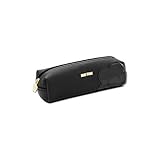 MARY QUANT(マリークワント) シュリンクデイジーパッチ スクエアペンケース H5×W18.5×D6cm ブラック