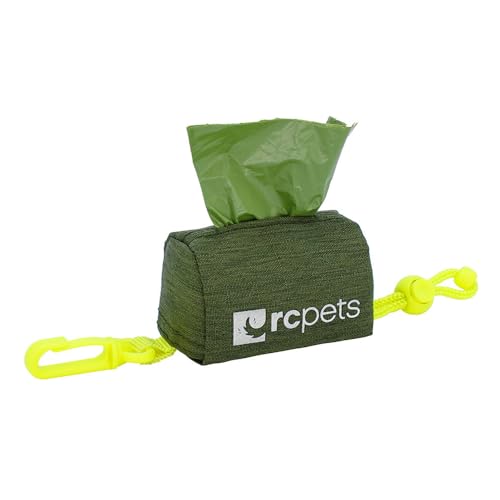 Image of RC Pets P.U.P Bag, Dog Poop Bag Holder with Leash Attachment (Heather Olive)