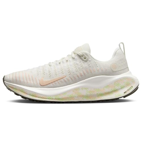 Nike InfinityRN 4 Women's Shoes (HJ7666-133, Sail/Vapor Green/Cargo Khaki/Crimson Tint) Size 11.5