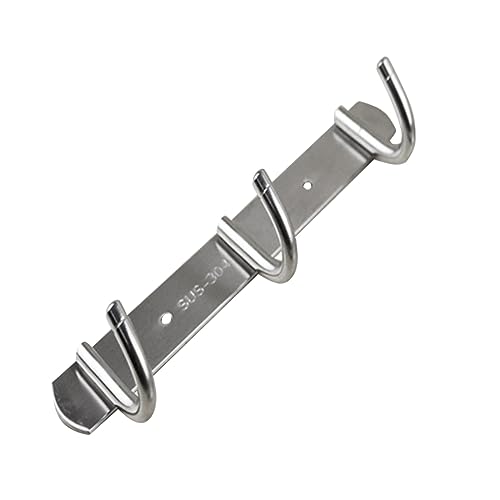 STAHAD Gancho de Pared Inoxidable Ganchos Resistente la Corrosión para Colgar Ropa Toallas y Accesorios Baño Cocina y Dormitorio Montaje con Tornillos Acabado Plateado Duradero