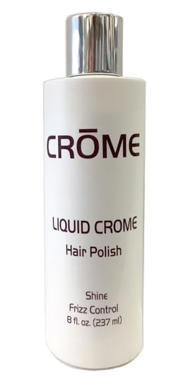 Crome Suero para el cabello de 8 onzas, esmalte líquido para domar y peinar el cabello encrespado, hidratante sin alcohol con calor y 8 onzas