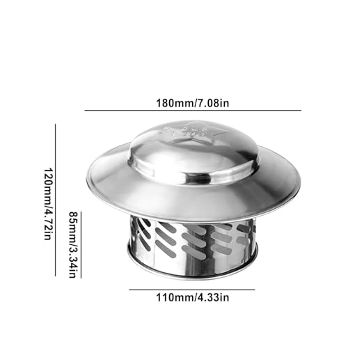 Sombrerete para chimenea de acero inoxidable resistente a la intemperie 3