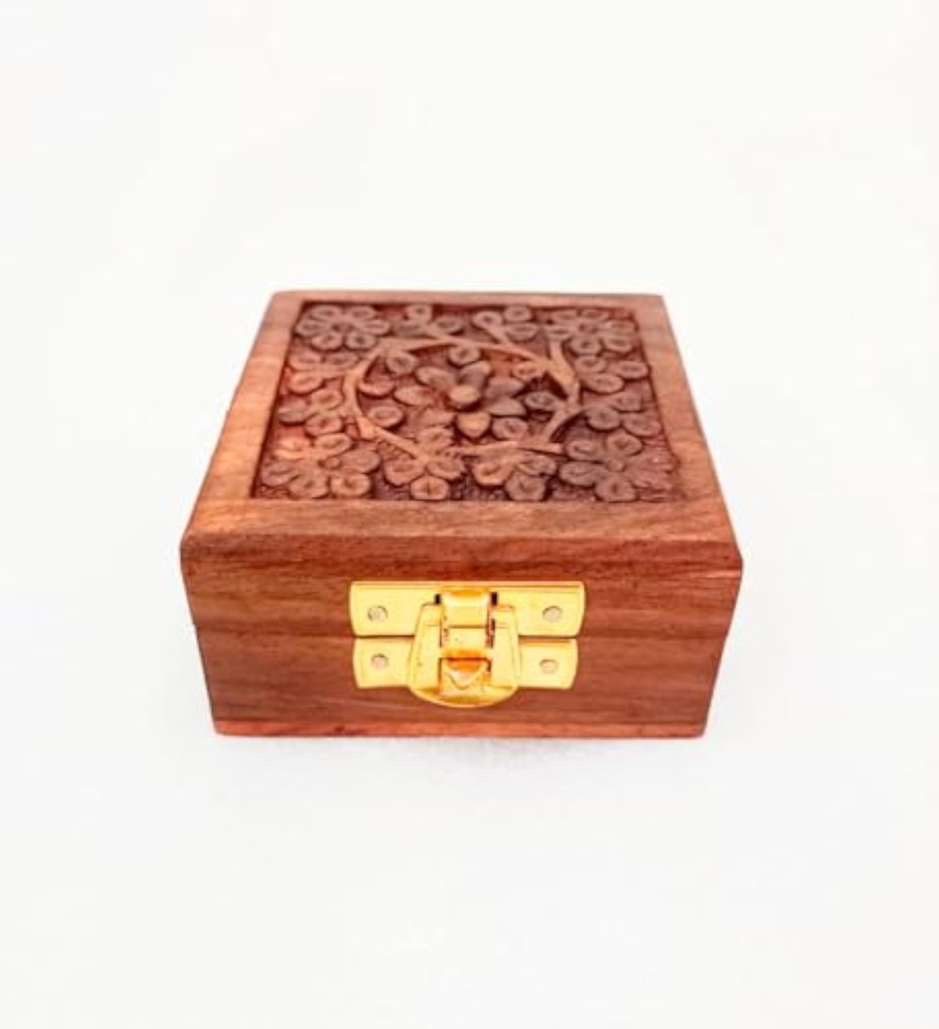 Wooden Handmade Ring Box, Perfect for Gift