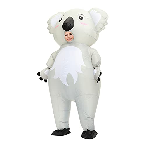 Arokibui Inflatable Koala Costume Adult Funny Blow up Animal Costume Fancy Dress Cosplay Party Christmas Halloween Suit