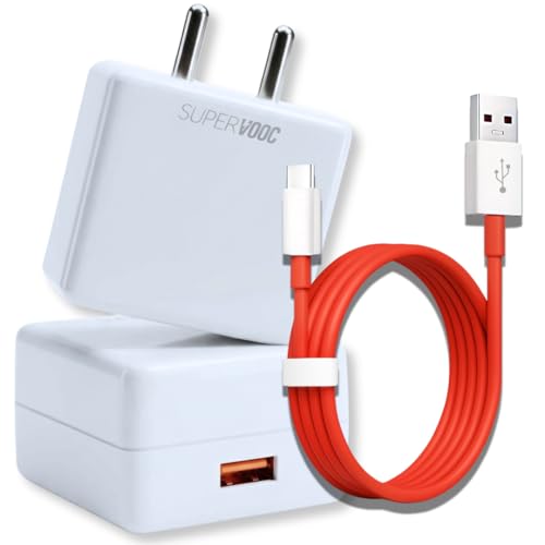 Image of 80W SUPERVOOC Fast Charger | Power Adapter Compatible with OnePlus 12 12R 11 11R 10 10R Nord CE3 Lite Nord 2T Nord CE 2 Lite Nord 5G - Ultra-Fast PD Charging Support| Original Fast Charging